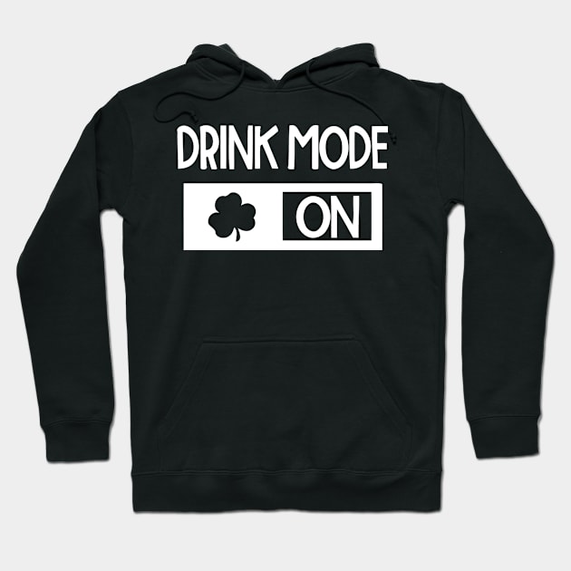 Drink Mode On Hoodie by Mariteas